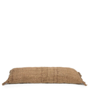 long brown woven pillow 35x100