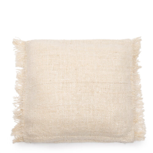 cream pillow 60 x 60 cm made from woven cotton