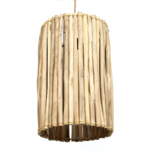 hanging lamp made from rattan