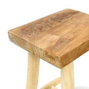 detail of wooden stool