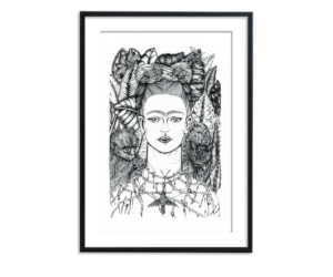 illustratie van Frida Kahlo