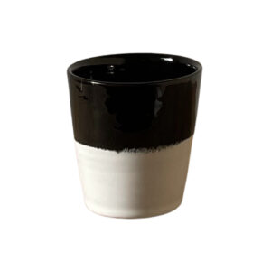 mug in colors black and white on white background